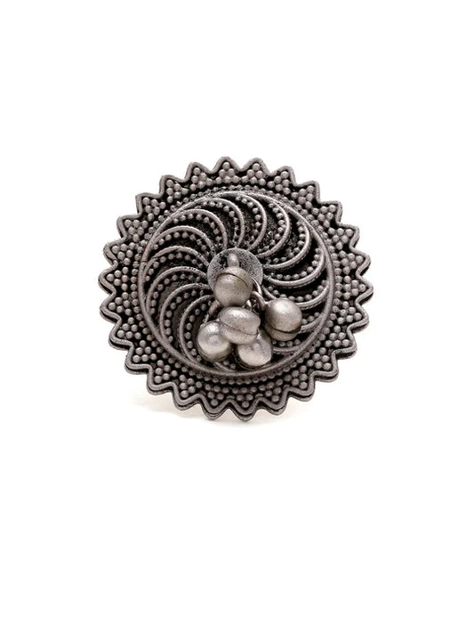 Tribal Oxidised Ring
